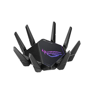 ASUS ROG Rapture WiFi 6E Gaming Router (GT-AXE16000) - Quad-Band, 6 GHz Ready, Dual 10G Ports, 2.5G WAN Port, AiMesh (Refurbished)