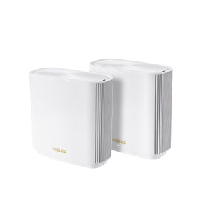 ASUS ZenWiFi Whole-Home Tri-Band Mesh WiFi 6E System (ET8 2PK), Coverage up to 5,500 sq.ft & 6+Rooms, 6600Mbps, New 6GHz Band, AiMesh,Instant Guard (Refurbished)