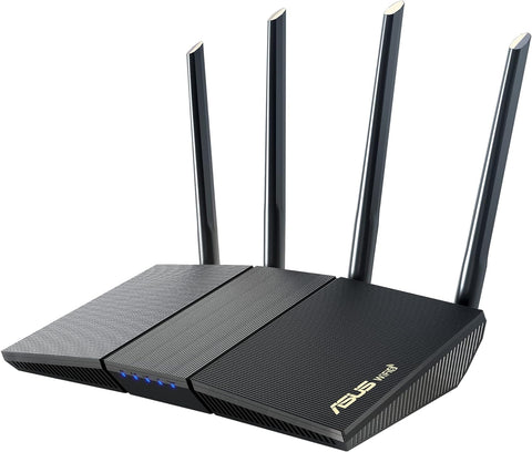 ASUS RT-AX1800S Dual Band WiFi 6 Extendable Router • Subscription-Free Network Security • Parental Control • Built-in VPN • AiMesh Compatible • Gaming & Streaming • Smart Home (Refurbished)