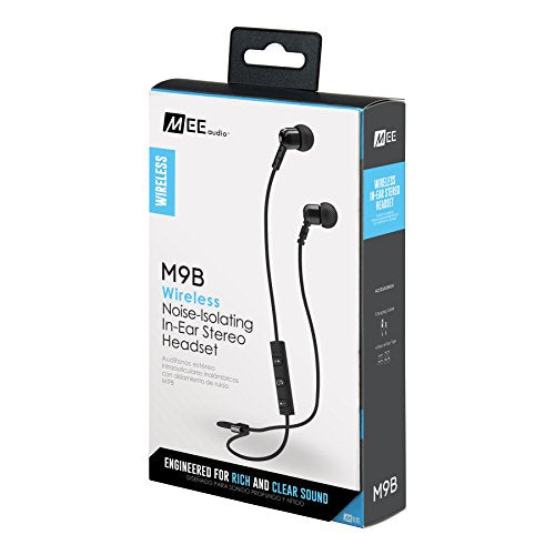 MEE audio M9B Bluetooth Wireless Noise-Isolating In-Ear Stereo Headphones with Headset Functionality (Old Version)