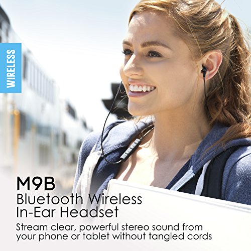MEE audio M9B Bluetooth Wireless Noise-Isolating In-Ear Stereo Headphones with Headset Functionality (Old Version)