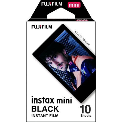 Fujifilm Instax Mini 11 Polaroid Ice Blue Instant Camera Plus Original Fuji Case, Photo Album and Fujifilm Character 10 Films (Black)