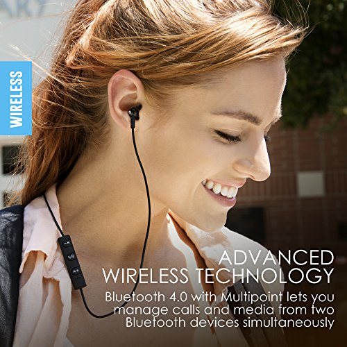 MEE audio M9B Bluetooth Wireless Noise-Isolating In-Ear Stereo Headphones with Headset Functionality (Old Version)