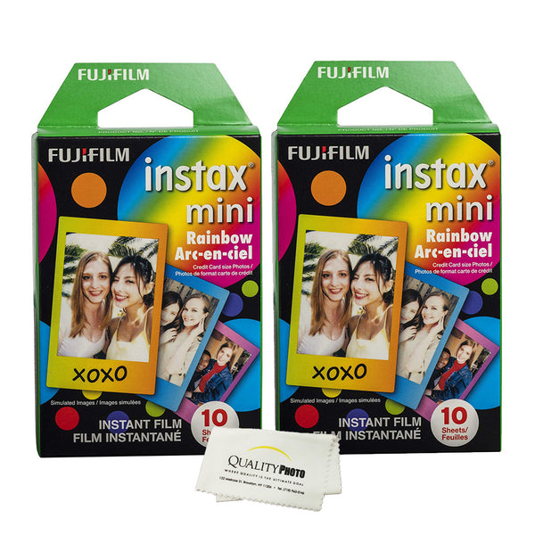 Fujifilm Instax Mini 8 & Mini 9 Instant Film 2-Pack (20 Sheets) Value Set for Fujifilm Instax Mini 8 & Mini 9 Cameras (Choice of design)