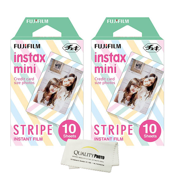 Fujifilm Instax Mini 8 & Mini 9 Instant Film 2-Pack (20 Sheets) Value Set for Fujifilm Instax Mini 8 & Mini 9 Cameras (Choice of design)