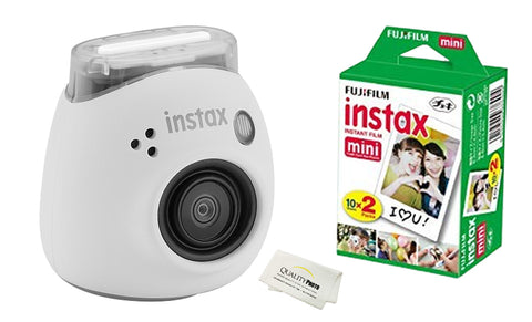 Fujifilm Instax Pal Digital Camera with 20 Fujifilm Prints (Milky White)