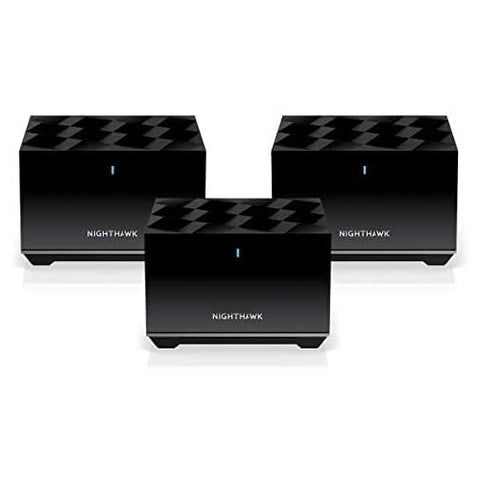 NETGEAR Nighthawk Tri-Band WiFi 6 Mesh System Mk83-100nar Black (Refurbished)