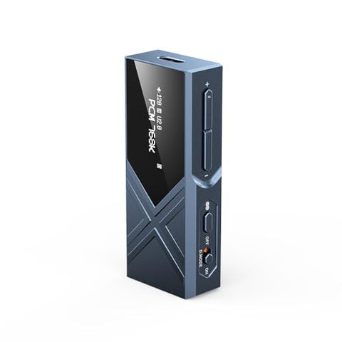FiiO KA17 Portable USB DAC Audio HiFi Decoder, Dual ES9069Q PCM768 DSD512 3.5/4.4mm Output for Android iOS Mac Win10 (Blue)