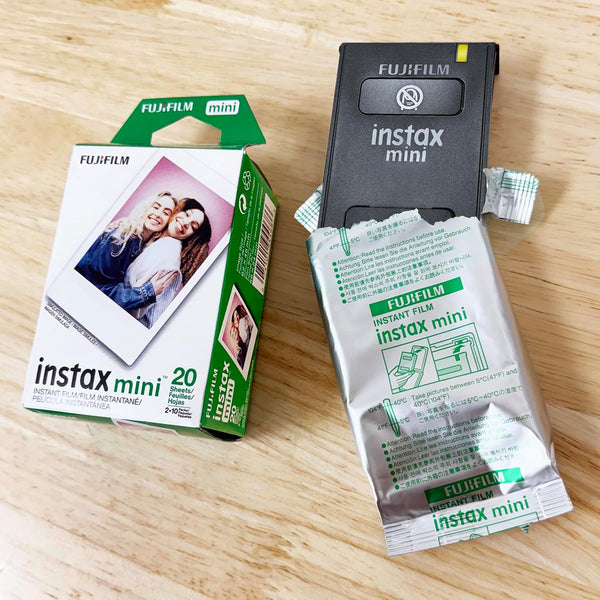 Fujifilm INSTAX Mini Instant Film 4 Pack 40 Sheets (White) for Fujifilm Mini 8 & Mini 9 Cameras + Quality Photo Microfiber Cloth