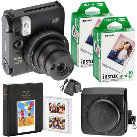 FUJIFILM Instax Mini 99 Camera, 20 Mini Films, Camera Case, Photo Album and Quality Photo Cloth