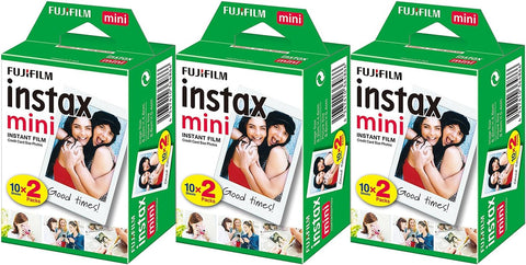 Fujifilm Instax Mini Instant Film - 60 Sheets (3 Packs of 20 Film Sheets)