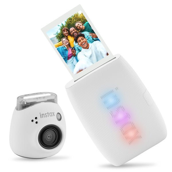 Fujifilm Instax Pal Digital Camera + Link 3 Printer + Printer Case + Grip for Camera (White)