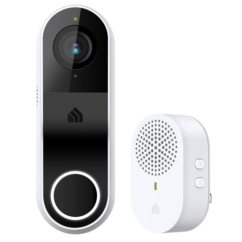 Kasa Smart Video Doorbell Camera Hardwired w/ Chime, 2K Resolution, Always-on Power, Night Vision, 2-Way Audio, Real-Time Notification, Cloud & SD Card Storage, Works w/ Alexa & Google Home (KD110) Refurbished