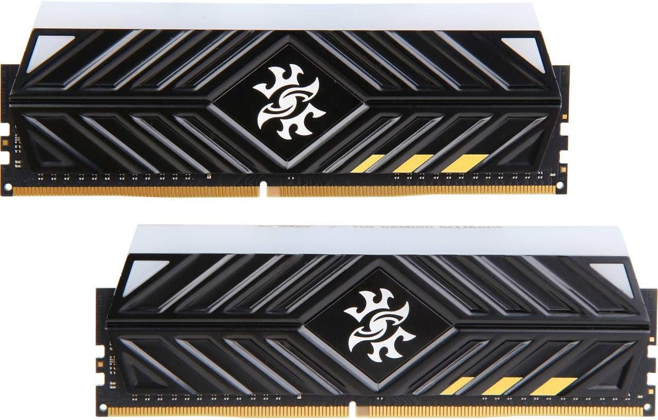 XPG Spectrix D41 TUF Certified RGB DDR4 3200MHz 32GB (2x16GB) 288-Pin CL16-20-20 PC4-25600 Desktop U-DIMM Memory Retail Kit Black (AX4U3200716G16A-DB41)