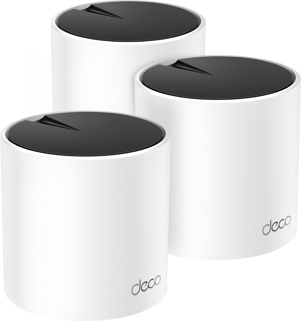 TP-Link - Deco X25 AX1800 Dual-Band Whole Home Mesh Wi-Fi 6 System (3-Pack) - White (Refurbished)
