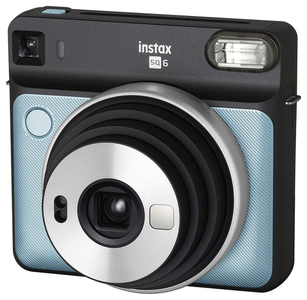 Fujifilm Instax Square SQ6 Instant Film Camera(Aqua Blue)+2 Pack of 10 Instax Square Films+ Camera Bag, Tripod, 2in1 Spray & Brush Lens Pen, and Quality Photo Microfiber Cloth (Aqua Blue)
