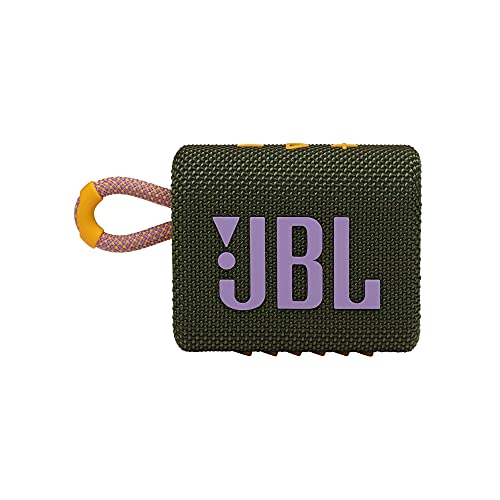 JBL Go 3: Portable Speaker with Bluetooth, Built-in Battery, Waterproof and Dustproof Feature - Green (Refurbished)