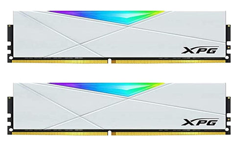 XPG DDR4 D50 RGB 16GB (2x8GB) 3200MHz PC4-25600 U-DIMM 288-Pins Desktop Memory CL16 Kit White (AX4U32008G16A-DW50)