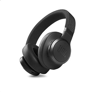JBL Live 660NC - Wireless Over-Ear Noise Cancelling Headphones with Long Lasting Battery and Voice Assistant - Black (Refurbishedd)
