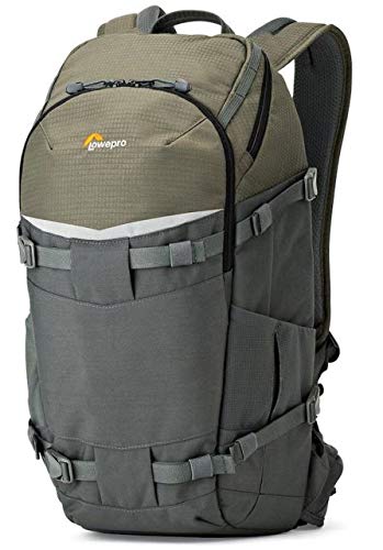 Lowepro Flipside Trek BP 350 AW Backpack (Gray/Dark Green) + Accessory Bundle For Canon, Nikon, Sony, Olympus, Pentax Digital SLR Cameras
