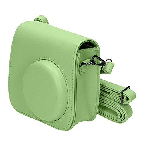 Quality Photo Instant Camera 12-Piece Accessories Bundle -Lime Green- Compatible For Fujifilm Instax Mini 8 & Mini 9 Camera Includes; Case W/Strap, Lens Filters, Photo Album & Frames + More