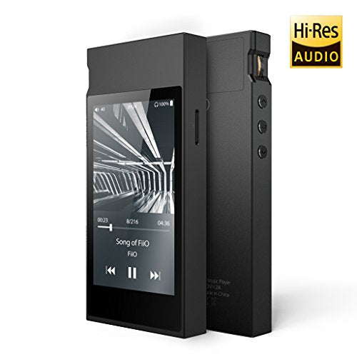 FiiO M7 High Resolution Lossless Music Player with aptX, aptX HD, LDAC HiFi Bluetooth, FM Radio and Full Touch Screen (Black)