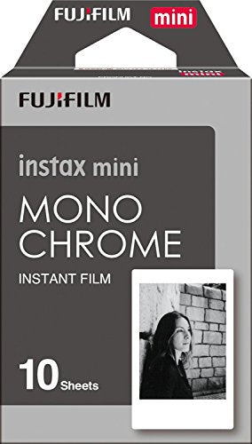 Fujifilm Instax Mini Instant Film 4-PACK BUNDLE SET, Monochrome ( 10 x 2 ) + Black Frame ( 10 x 2 ) 90 8 70 7s 50s 25 300 Camera SP-1 Printer
