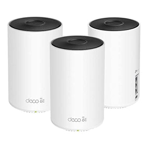 TP-Link Deco XE5300 Wi-Fi 6E Tri-Band Whole-Home Mesh Wi-Fi System, 3-Pack (Refurbished)