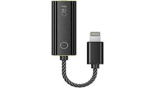 FiiO JadeAudio KA1 Headphone Amps Tiny Amplifier USB DAC High Resolution Lossless for Smartphones/PC/Laptop/Players(Lightning, Black)