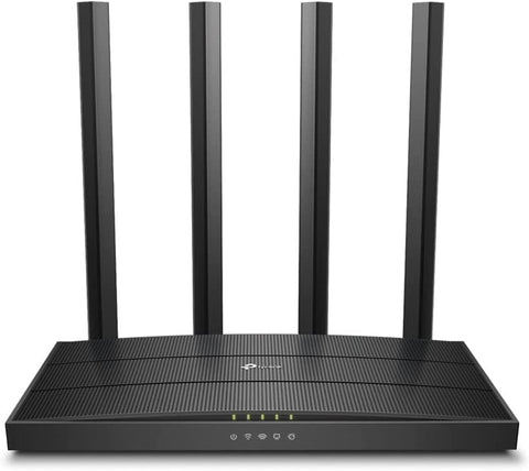 TP-Link AC1200 Gigabit WiFi Router (Archer A6) - Dual Band MU-MIMO Wireless Internet Router, 4 x Antennas, OneMesh and AP mode, Long Range Coverage (Renewed)