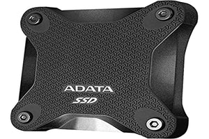 ADATA SD600Q 480GB Ultra-Speed Portable Durable External SSD - Up to 440MB/s - 3D NAND USB3.2 Black (ASD600Q-480GU31-CBK)