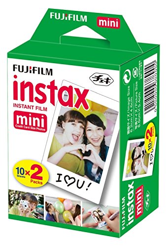 Fujifilm Instax Mini Films (20 Films)+ Christmas Hanging Film Frames (10) + Quality Photo Microfiber Cloth.