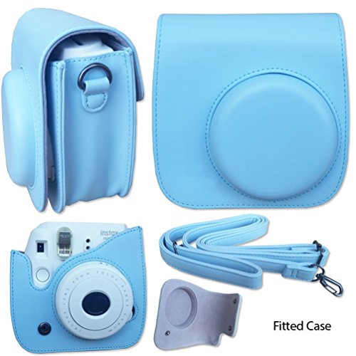  Fujifilm Instax Mini 12 Instant Camera with Fujifilm Instant  Mini Film (40 Sheets) with Accessories Including Carrying Case with Strap,  Photo Album, Stickers (Blue) : Electronics