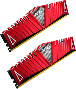 XPG Z1 DDR4 3200MHz (PC4 25600) 32GB (2x16GB) CL16-20-20 288-Pin Memory Modules Kit, Red (AX4U3200316G16A-DRZ1)
