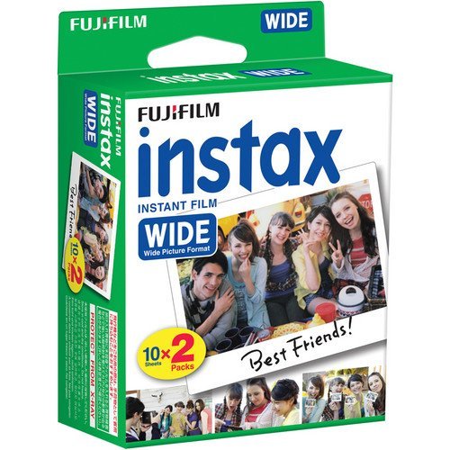 Fujifilm instax Wide Instant Film 10 Pack (100 Exposures) for use with Fujifilm instax Wide 300, 200, and 210 Cameras