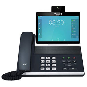 Yealink VP59 Smart Video IP Phone, 16 VoIP Accounts. 8-Inch Adjustable Color Touch Screen. Dual USB 2.0, 802.11ac Wi-Fi, Dual-Port Gigabit Ethernet, 802.3af PoE, Power Adapter Not Included (SIP-VP59)