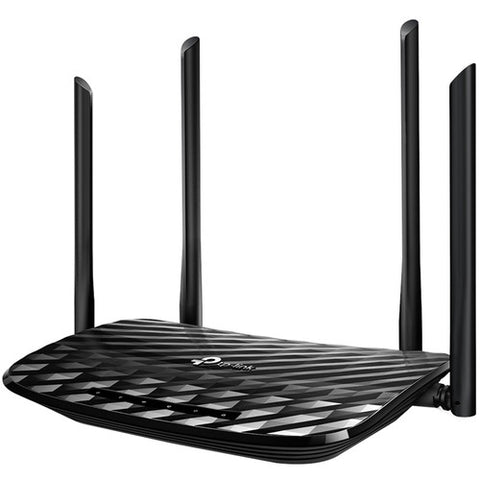 TP-Link AC1200 Gigabit WiFi Router (Archer A6) - Dual Band MU-MIMO Wireless Internet Router, 4 x Antennas, OneMesh and AP mode, Long Range Coverage (Renewed)