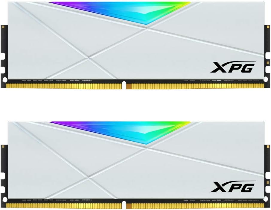 XPG DDR4 D50 RGB 16GB (2x8GB) 4133MHz PC4-33000 U-DIMM 288-Pins Desktop Memory CL19-23-23 Kit White