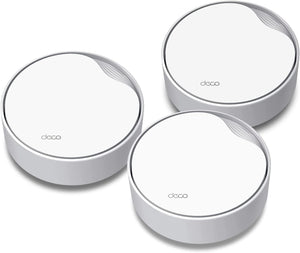 TP-Link Deco AX3000 PoE Mesh WiFi(Deco X50-PoE), Ceiling/Wall-Mountable WiFi 6 Mesh, Replacing WiFi Router, Access Point and Range Extender, PoE-Powered, 2 PoE Ports(1 x 2.5G, 1 x Gigabit), 3-Pack Refurbished
