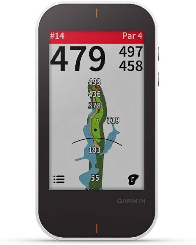 Garmin Approach G80, All-in-One Premium GPS Golf Handheld with Integrated Launch Monitor, 3.5" Touchscreen, Black/White