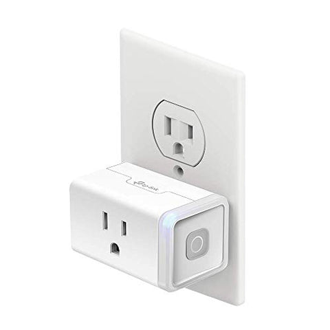 Kasa Smart Plug by TP-Link, Smart Home Wi-Fi Outlet Works with Alexa, Echo, Google Home & IFTTT, No Hub Required, Remote Control, 15 Amp, UL Certified, 1-Pack(HS103) , WHITE(Refurbished)