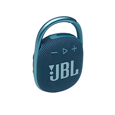 JBL Clip 4 - Portable Mini Bluetooth Speaker, big audio and punchy bass, integrated carabiner, IP67 waterproof dustproof, 10 hours of playtime, speaker for home, outdoor travel (Blue)