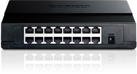 TP-Link TL-SF1016D 16-Port Unmanaged 10/100Mbps Desktop Switch(Certified Refurbished).