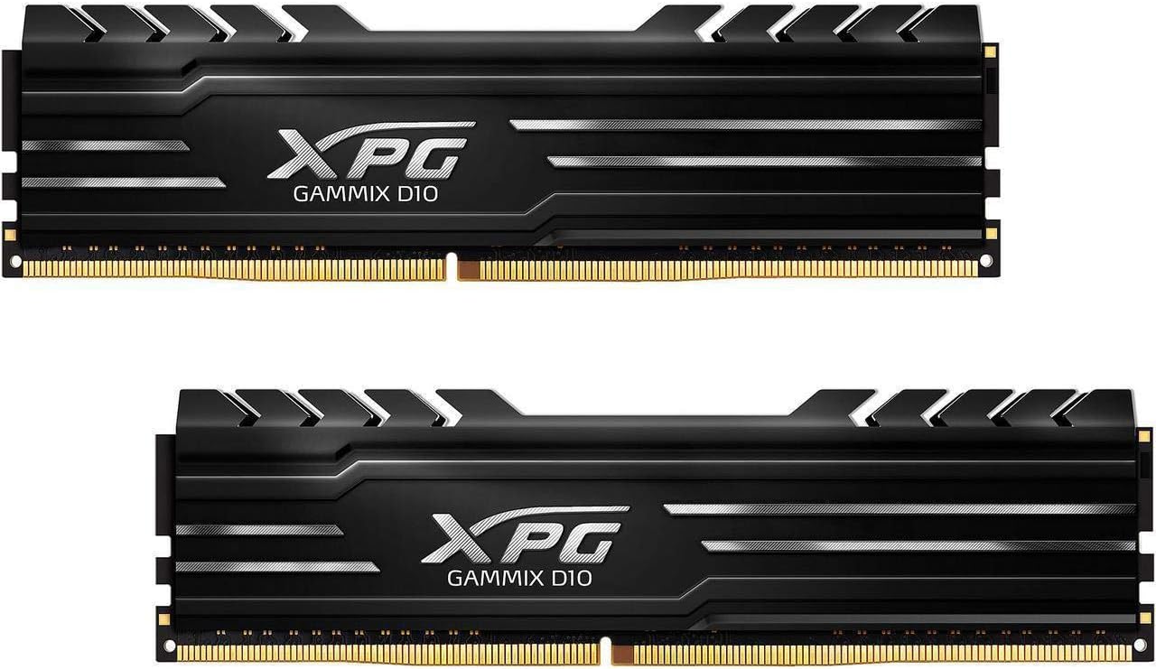 XPG Gammix D10 3000MHz (PC4 24000) 16GB (2x8GB) DDR4 Memory Module Kit Silver (AD4U300038G16-DS10)