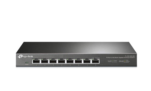 TP-Link TL-SG108-M2 | 8 Port Multi-Gigabit Unmanaged Network Switch, Ethernet Splitter | 2.5G Bandwidth | Plug & Play | Desktop/Wall-Mount | Fanless Metal Design | Limited Lifetime Protection