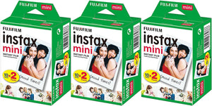 Fujifilm Instax Mini Instant Film - 60 Sheets (3 Packs of 20 Film Sheets)