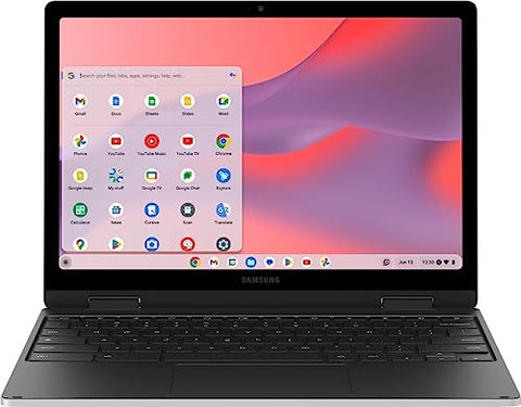 SAMSUNG Galaxy Chromebook 2 360 12.4" Intel Celeron 128GB 2-in-1 Touch Screen Laptop - Silver (Renewed)