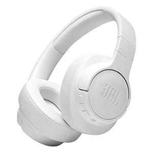 JBL Tune 710BT Wireless Over-Ear Headphones - Bluetooth Headphones with Microphone, 50H Battery, Hands-Free Calls, Portable (White) (Refurbished)