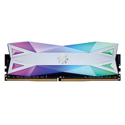 XPG DDR4 D60G RGB 16GB (2x8GB) 3200MHz PC4-25600 U-DIMM CL16-20-20 Desktop Memory Kit White (AX4U320038G16A-DW60)