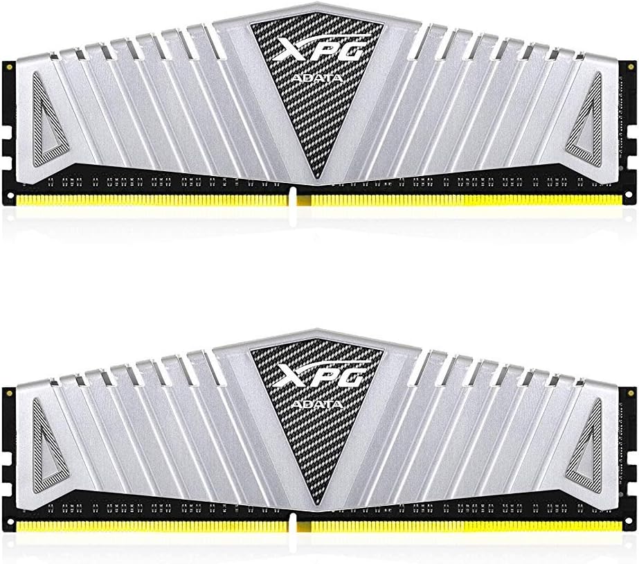 XPG Z1 DDR4 3200MHz (PC4 25600) 32GB (2x16GB) CL16-20-20 288-Pin Memory Modules Kit, Silver (AX4U3200716G16A-DSZ1)